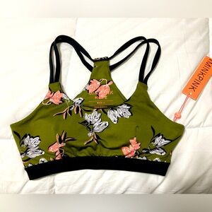 NWT mink pink sports bra